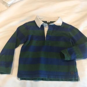 Janie & Jack Long Sleeved Rugby Shirt Sz 3